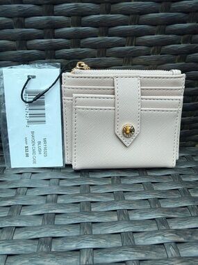 Steve Madden Blush Women's Card Wallet Case with ID Window, Zipper, Snap